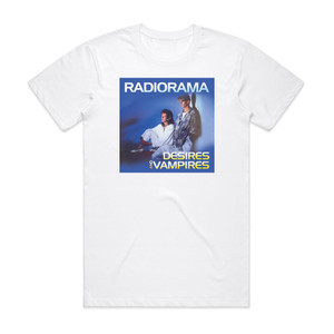Radiorama Desires And Vampires Album Cover T-Shirt White Radiorama Desires And Vampires Album Cover T-Shirt White