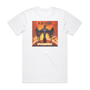 Raizer Phoenix Album Cover T-Shirt White Raizer Phoenix Album Cover T-Shirt White