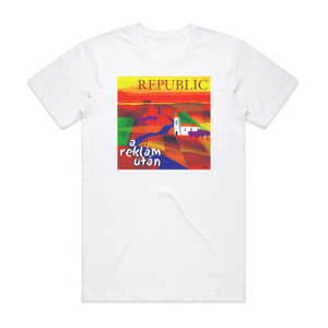 Republic A Reklm Utn Album Cover T-Shirt White Republic A Reklm Utn Album Cover T-Shirt White