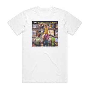 Riot The Privilege Of Power Album Cover T-Shirt White Riot The Privilege Of Power Album Cover T-Shirt White