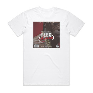Rich Homie Quan Flex Ooh Ooh Ooh Album Cover T-Shirt White Rich Homie Quan Flex Ooh Ooh Ooh Album Cover T-Shirt White
