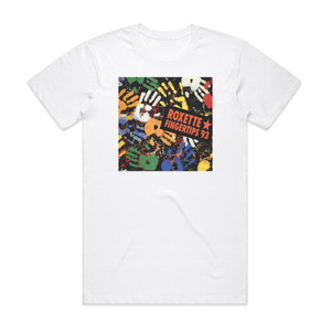 Roxette Fingertips 93 Album Cover T-Shirt White Roxette Fingertips 93 Album Cover T-Shirt White