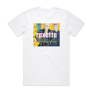 Roxette Stars Album Cover T-Shirt White Roxette Stars Album Cover T-Shirt White
