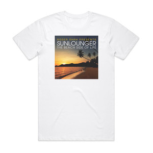 Roger Shah The Beach Side Of Life Album Cover T-Shirt White Roger Shah The Beach Side Of Life Album Cover T-Shirt White