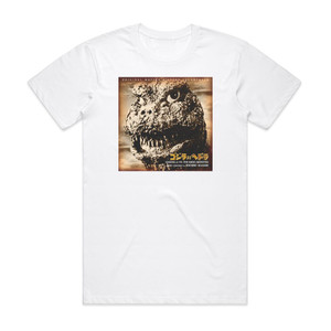 Riichiro Manabe Godzilla Vs Hedora Album Cover T-Shirt White Riichiro Manabe Godzilla Vs Hedora Album Cover T-Shirt White