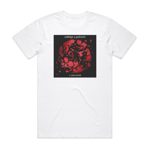 Rodrigo y Gabriela 9 Dead Alive Album Cover T-Shirt White Rodrigo y Gabriela 9 Dead Alive Album Cover T-Shirt White