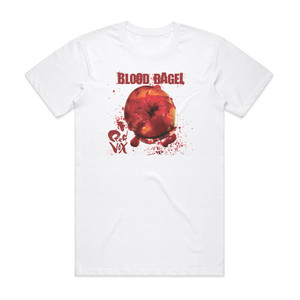 Red Vox Blood Bagel Album Cover T-Shirt White Red Vox Blood Bagel Album Cover T-Shirt White