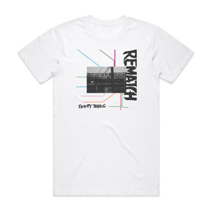 Rematch Empty Trains Album Cover T-Shirt White Rematch Empty Trains Album Cover T-Shirt White