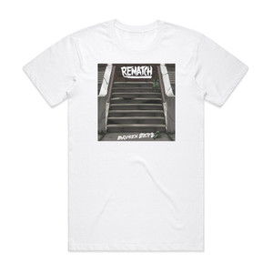 Rematch Broken Steps Album Cover T-Shirt White Rematch Broken Steps Album Cover T-Shirt White
