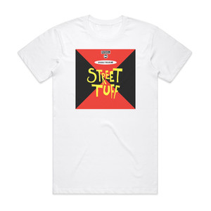 Rebel MC Street Tuff Album Cover T-Shirt White Rebel MC Street Tuff Album Cover T-Shirt White