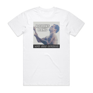Rollins Band Hard Low Self Opinion Album Cover T-Shirt White Rollins Band Hard Low Self Opinion Album Cover T-Shirt White