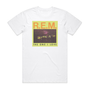 REM The One I Love 1 Album Cover T-Shirt White
