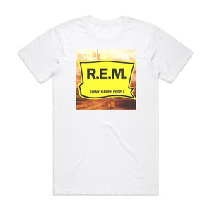 REM Shiny Happy People 2 Album Cover T-Shirt White REM Shiny Happy People 2 Album Cover T-Shirt White