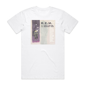 REM Fall On Me 1 Album Cover T-Shirt White REM Fall On Me 1 Album Cover T-Shirt White