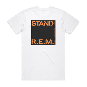 REM Stand Album Cover T-Shirt White REM Stand Album Cover T-Shirt White