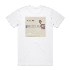 REM 1992 Fanclub Single Album Cover T-Shirt White REM 1992 Fanclub Single Album Cover T-Shirt White