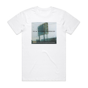REM Strange Currencies 1 Album Cover T-Shirt White