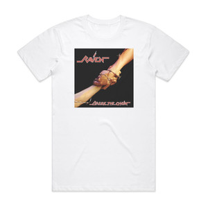 Raven Break The Chain Album Cover T-Shirt White Raven Break The Chain Album Cover T-Shirt White