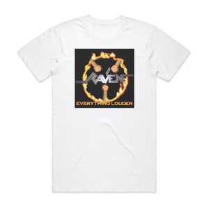 Raven Everything Louder Album Cover T-Shirt White