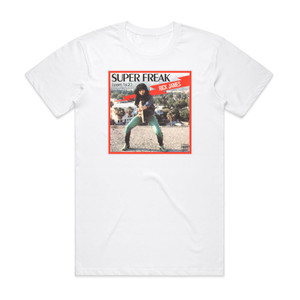 Rick James Superfreak Part 1 And 2 Album Cover T-Shirt White