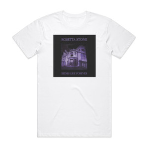Rosetta Stone Seems Like Forever Album Cover T-Shirt White Rosetta Stone Seems Like Forever Album Cover T-Shirt White