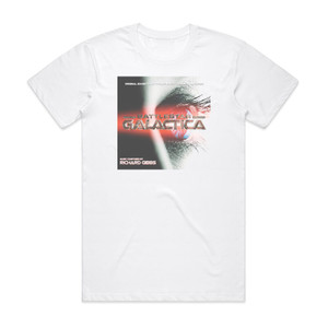 Richard Gibbs Battlestar Galactica Album Cover T-Shirt White