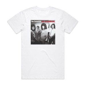 REO Speedwagon The Essential Reo Speedwagon Album Cover T-Shirt White REO Speedwagon The Essential Reo Speedwagon Album Cover T-Shirt White