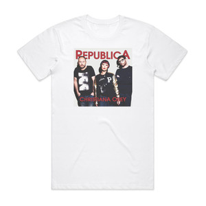 Republica Christina Obey Album Cover T-Shirt White Republica Christina Obey Album Cover T-Shirt White