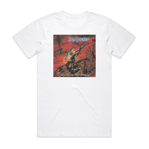 Rhapsody of Fire Dawn Of Victory Album Cover T-Shirt White Rhapsody of Fire Dawn Of Victory Album Cover T-Shirt White