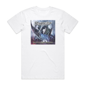 Rhapsody of Fire Into The Legend Album Cover T-Shirt White Rhapsody of Fire Into The Legend Album Cover T-Shirt White