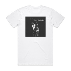 Rory Gallagher Rory Gallagher Album Cover T-Shirt White Rory Gallagher Rory Gallagher Album Cover T-Shirt White