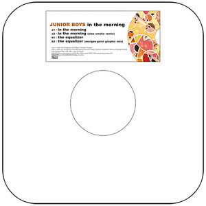 Junior Boys In The Morning Album Cover Sticker Junior Boys In The Morning Album Cover Sticker