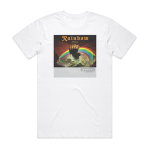 Rainbow Rising Album Cover T-Shirt White Rainbow Rising Album Cover T-Shirt White