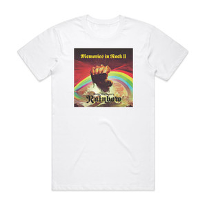 Rainbow Memories In Rock Ii Album Cover T-Shirt White Rainbow Memories In Rock Ii Album Cover T-Shirt White