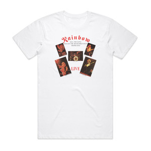 Rainbow Live In Europe Album Cover T-Shirt White Rainbow Live In Europe Album Cover T-Shirt White