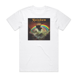 Rainbow Rising 1 Album Cover T-Shirt White Rainbow Rising 1 Album Cover T-Shirt White