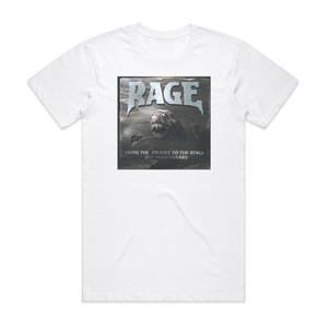 Rage From The Cradle To The Stage Album Cover T-Shirt White Rage From The Cradle To The Stage Album Cover T-Shirt White
