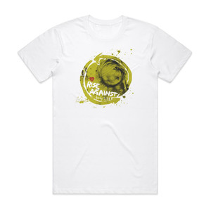 Rise Against Ready To Fall 1 Album Cover T-Shirt White Rise Against Ready To Fall 1 Album Cover T-Shirt White