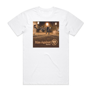 Rise Against Savior 1 Album Cover T-Shirt White Rise Against Savior 1 Album Cover T-Shirt White