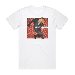 Ricky Martin Livin La Vida Loca Album Cover T-Shirt White Ricky Martin Livin La Vida Loca Album Cover T-Shirt White