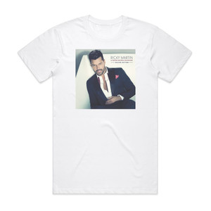 Ricky Martin A Quien Quiera Escuchar Album Cover T-Shirt White Ricky Martin A Quien Quiera Escuchar Album Cover T-Shirt White