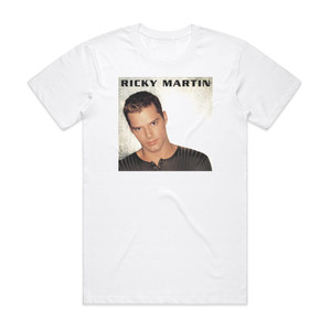 Ricky Martin Ricky Martin Album Cover T-Shirt White Ricky Martin Ricky Martin Album Cover T-Shirt White