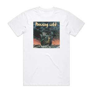 Running Wild Under Jolly Roger 1 Album Cover T-Shirt White Running Wild Under Jolly Roger 1 Album Cover T-Shirt White