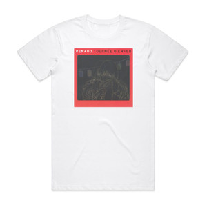 Renaud Tourne Denfer Album Cover T-Shirt White Renaud Tourne Denfer Album Cover T-Shirt White