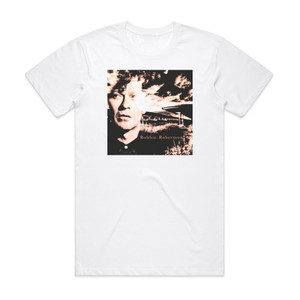 Robbie Robertson Robbie Robertson 1 Album Cover T-Shirt White Robbie Robertson Robbie Robertson 1 Album Cover T-Shirt White