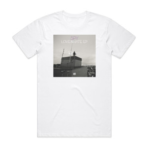 SPY Love Hate Ep Album Cover T-Shirt White SPY Love Hate Ep Album Cover T-Shirt White