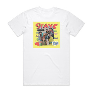 STAYC Staydom Album Cover T-Shirt White STAYC Staydom Album Cover T-Shirt White