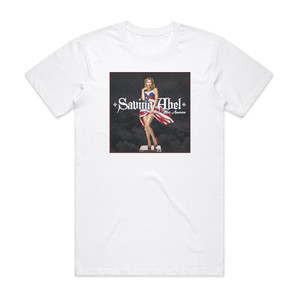 Saving Abel Miss America Album Cover T-Shirt White