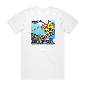 Schleprock Propeller Album Cover T-Shirt White Schleprock Propeller Album Cover T-Shirt White