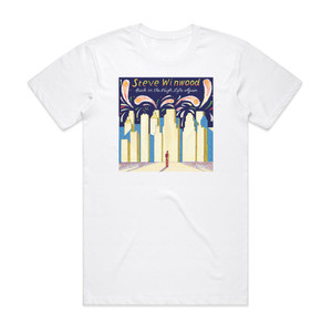 Steve Winwood Back In The High Life Again Album Cover T-Shirt White Steve Winwood Back In The High Life Again Album Cover T-Shirt White